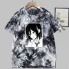 Anime Hori San till Miyamura Kun Short Sleeve Round Neck Tie Färg sommar T-tröja Y0809