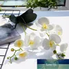 Artificial Flowers Plastic Orchid Wedding Decoration 2 Branches With Leaves Nature Orchids Fake Flowers Home Garden Decors Factory price expert design Quality