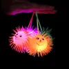 Luminous hedgehog fluffy ball elastic flash vent toy children's toys wholesale