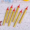 Bougies 6 pcs Gâteau d'anniversaire Multi Color Bar Party Fireworks Candle2465