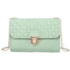 Wholesale Small Leather Handbags Women Pink Crossbody Bags Lock Design Ladies Mini Shoulder Messenger Bag