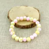 Natural Glass Bead Bracelet 8mm Round Beaded Adjustable Elastic Rope Bracelets Bangle For Women Men Jewelry Braided Bracelet