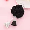Tassel Keychain With Flower Gifts For Women Llaveros Mujer Car Bag Accessories Keyring Holder Jewelry Key Chain