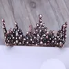 Старинные барочные тиара геометрические бусины Tiaras Crowns Fairband Royal Queen Headband для женщин Рождественская вечеринка Ювелирные изделия для волос 210616