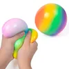 Rainbow Vent Ball Squeezy Stress Ball Squish Squish Squish Squish Ball Stressball Lęki Stresowe Piłki Autyzm Fidget Toys H3201