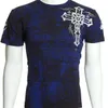 Gothic Fashion Archaic Affliction Cool Skull Print plus taille Men Tshirt Biker M5XL7762433