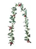 Dekorativa blommor kransar 200cm / lot artificiell vinstockar jul för hem bröllop dekor brud tillbehör clearance falska florier diy wre
