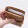 Men's Minimalist Metal Fashion Single Box Blocking Holder for Cards Wallets234A