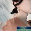 Élégant feuille cercle raisin chaîne imitation perle gland boucles d'oreilles pour les femmes coréen perle perles boucle d'oreille fête de mariage bijoux prix usine conception experte