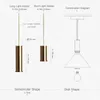 Nordic Loft Simple Wisiorek Światła E27 LED Nowoczesna kreatywna lampa wisząca DIY do sypialni salon Kuchnia Restauracja 1 2 3 4