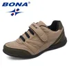 BONA New Classics Style Bambini Scarpe casual Hook Loop Ragazzi Scarpe Outdoor Walking Jooging Sneakers Comode Spedizione gratuita 210303