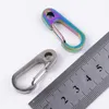 Keychains Titanium Alloy Carabiner Ring Keychain Clip Buckle Liten Quick Release Miri22