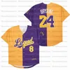 Retro Legend Baseball 1978-2020 jerseys Split version BRY Former Mam queen ba black white yellow Purple