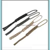 Key Rings Jewelry 4 Pcs/Lot Handmade Paracord Knife Rope Lanyard Flashlight Keychain Drop Delivery 2021 Sdvgn