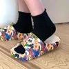 Donna Uomo Pantofole estive Sandali da spiaggia Sandali Cartoon Coniglio Gioco Infradito Con la suola spessa Ragazzi Ragazze Coppie Scarpe da bagno 220207