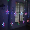 Ledgarland Cervos De Natal Cervo Relógio Estrela String Fada Conto Lâmpada Cortina Lâmpada Indoor Família Recolhendo Decoração Do Casamento Ao Ar Livre 211122