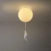 Ceiling Lights Modern Balloon Bear Cartoon Lamps Kids Rooms Bedroom Lamp Living Room Home Decor Hanging Light Fixtures