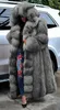 Fashion Long Winter Hooded Faux Fur Coat Loose Thick Warm Artificial Fur Jacket Women Full Sleeve Outerwear Coats 211018