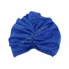 Chapeaux musulmans femmes doux couleur unie nœud torsadé bonnets mode femme africaine Turban casquette perte cheveux Bonnet