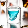 Skull Cup Shot Glass Drinkware Transparante Cups Crystal Head voor Whisky Winevodka Bar Club Beer Wineglass Wll666