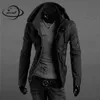 Asiatisk Storlek S-5XL Män Jacka Höst Vinter Manlig Solid Hooded Coat Bomull Windbreaker Zipper Slim Fit Pocket Ytterkläder Y73 211029