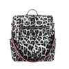 PU Guitar Strap Backpack Leopard Faux Leather Shoulder Backpacks Cow Print Girl School Bag DOM14941899797