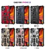 Capas de telefone celular para iPhone 13 Pro Max 12 11 XR XS 7 8 Plus Maxhybrid Armadura Invisível Kickstand Magnético Choque à prova de choque de volta D1