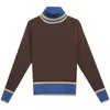 Sonbahar Kış Kış Kadın Sweaters Coats Moda Retro Mektup Jakard Mürettebat Boyun Jumper Sweatshirt Bahar Hırgalar Örtü Kadın Kaşmir Sweater