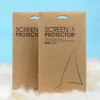 10*18cm Big Size Brown Kraft Paper Envelope Bag Mobile Films Screen Protector Packaging Packing for iPhone Samsung 2 Style