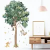 Big Tree Birken Wandaufkleber grüne Blätter Wandtattoos Wohnzimmer Schlafzimmer Birds Hausdekoration Poster Wandbild PVC Raumdekoration8388724