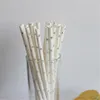 Packaging Dinner Service 25pcs/Lot Wedding Decoration Or Birthday Party Decorations Kids Glitter Gold Silver Star Drinking Paper Straws