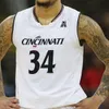 كرة السلة Ncaa قمصان Cincinnati Bearcats Jeremiah Davenport David DeJulius Hayden Koval Abdul Ado Mika Adams-Woods Mike Saunders Jr. John Newman III Lakhin 4XL