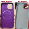 Nyaste Topp Säljare Magnet Silikon Telefonväskor Fodral för iPhone 13 12 Mini Pro Max Full Edge Soft Mobile Back Cover med Retail Box
