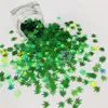 GULLEG 1 Box Weed Leaves Form Holografiska Glitter Sequins För Resin DIY Making Art Craft Nail Makeup Dekoration Tillbehör