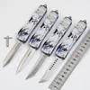 D2 Blad 3D Relief Utskriftskniv MT 85UT Aluminiumhandtag Outdoor Hunting Survival Knife Collection Present EDC-verktyg