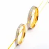 Fashion Forever LOVE Rings For Women Accessories Stainless Steel Men Jewelry Couple Engagement Gold Crystal Wedding Ring