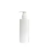Plastique PET tout bouteille blanche pompe à vis vide cosmétique emballage rechargeable Contanier 200ml 250ml 300ml