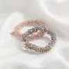 CHIMERA 2 Teile/satz Perlen Elastische Haar Gummibänder für Frauen Pferdeschwanz Koreanische Elegante Strass Mädchen Haar Krawatten Seile Scrunchies X0722