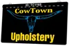 TC1165 Cow Town Upholstery Light Sign Dual Color 3D Engraving