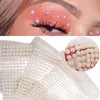 3D目の顔の化粧の一時的な入れ墨の自己接着の美しさ白真珠の宝石ステッカー祭りボディアート装飾ネイルダイヤモンドY1125