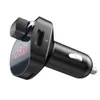 4 в 1 автомобиля Bluetooth 4.2 Комплект для громкой связи с двойным USB-приемником Audio напряжение тестер зарядное устройство U Передатчик FM TF Stereo