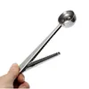 Coffee Measuring Scoop Spoon With Sealing Clamp Multifunctional Stainless Steel Seasoning Tea Measure Spoons Kitchen Tool WLL364