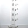 Unique Style Clear Bong Hookahs 14mm Female 15 Pics Joint 19 Inch Big Water Pipes For Quartz Banger Display Shelf Glass Bongs Cool Design