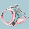 Cat Harness And Leashes Set Fashion Reflective Vest Pet Harnesses Outdoor Walking Small Cats Dogs Printed Collar