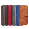 Vintage Oil Leather Wallet Case dla Samsung A72 A52 A42 A32 A12 A12 A91 A81 A71 A51 A41 A31 A21 A90 A70 A41 A40 A30 A20 A10 Huawei Flip Cover Card Slot Pasek