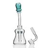 nargile mini beher cam bongs tüp dağınık downstem bongs recycler yağ dab teçhizat banger ile