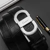 New Fashion Designer Mens Business Luxury belt Smooth buckle Genuine Leather Belts For Men Waist Belt346S