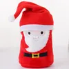 Domowe koce kreskówki Santa Claus Elk Snowman Christmas Pig Hat Flanel Koc Boże Narodzenie Kreatywne prezenty