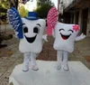 Performance teeth toothbrush Mascot Costumes Halloween Xmas Fancy Party Dress Cartoon Character Carnival Xmas Easter Advertising Birthday Party Costume Outfit