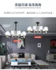 ノルディックアルミアクリルクリスタルLEDペンダントランプモダンな水車の形シンプルな家庭用寝室のダイニングルームリビングルームの人工ダイヤモンド